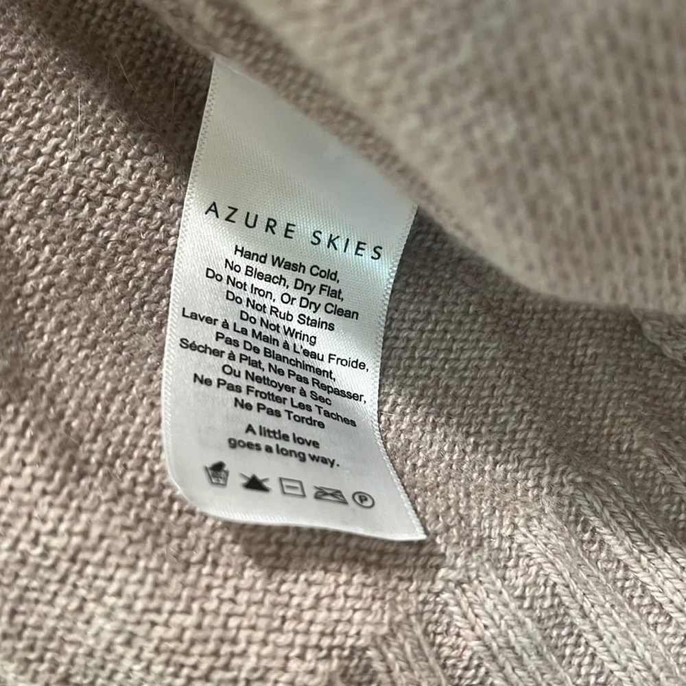 Aritzia azure skies long cardigan in blush size small - Picture 4 of 7